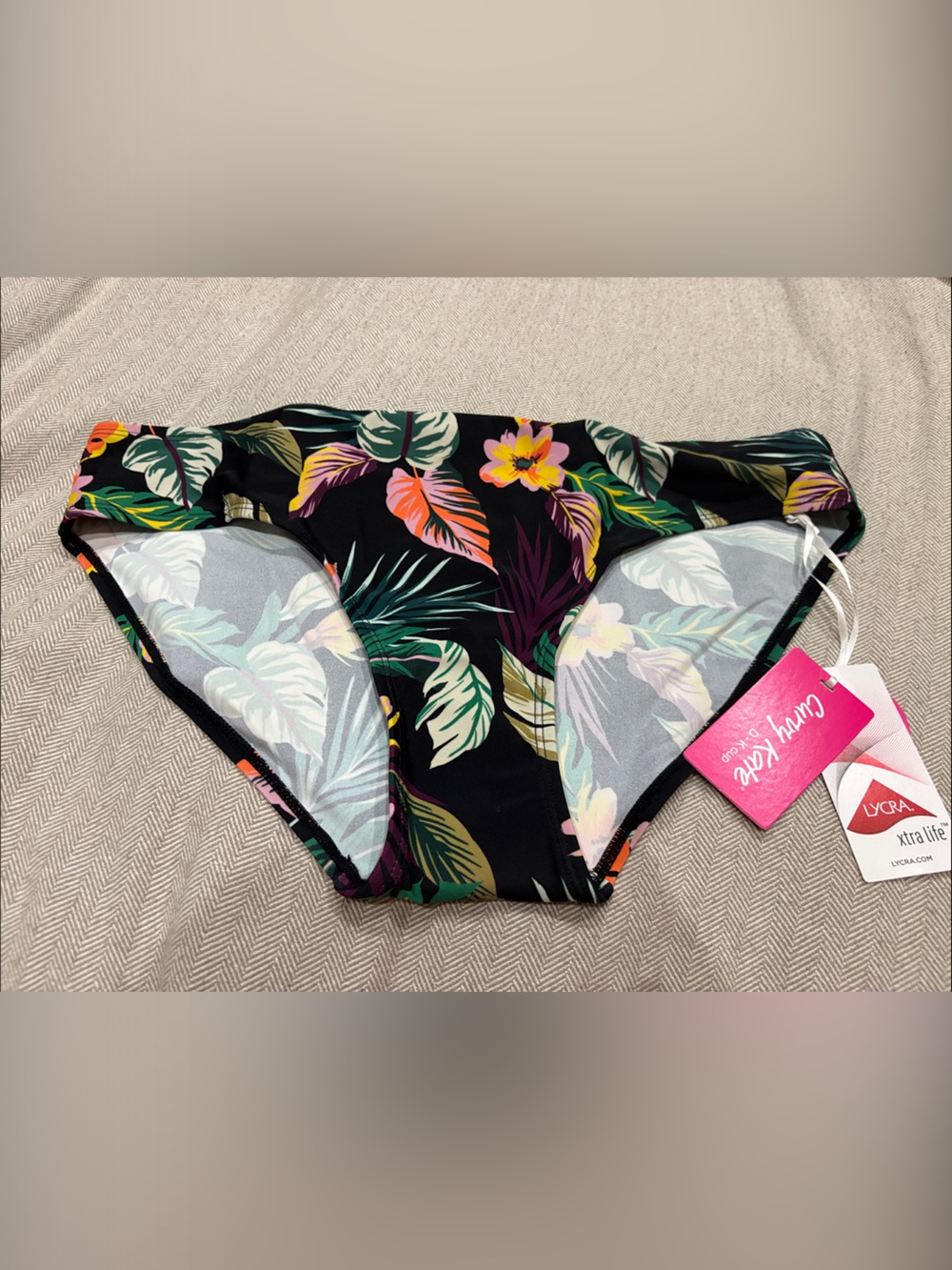Curvy Kate Tropical Cuba Libre Floral Black Bikini Bottoms - Women's Swim